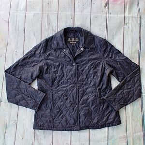BARBOUR | Black Flyweight Sport Quilt Coat
